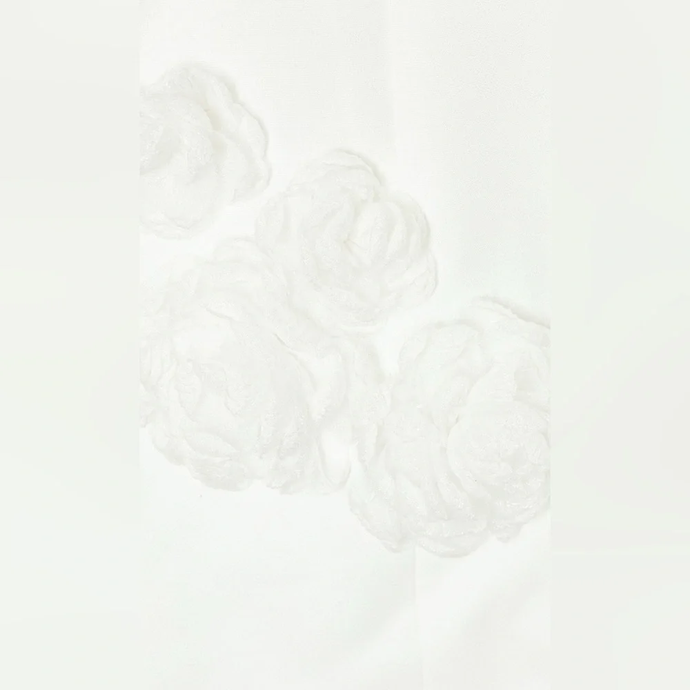 ELLIATT Trompe Mini Floral 3D Dress in Ivory LWD Bridal Little White Dress SMALL - Picture 8 of 16